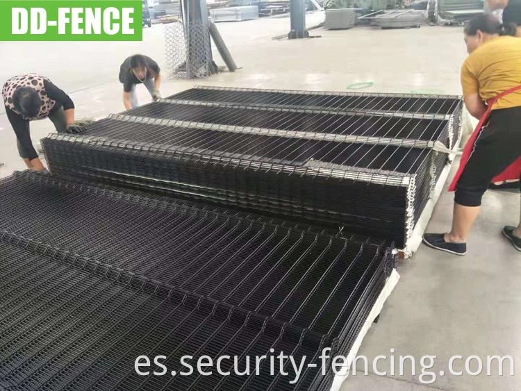 Paneles de malla de alambre soldados de alta seguridad con recubrimiento en polvo 358 cercado para el aeropuerto de la industria